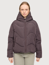 Jacket Waves Short Puffer Purple Woman | Mazine