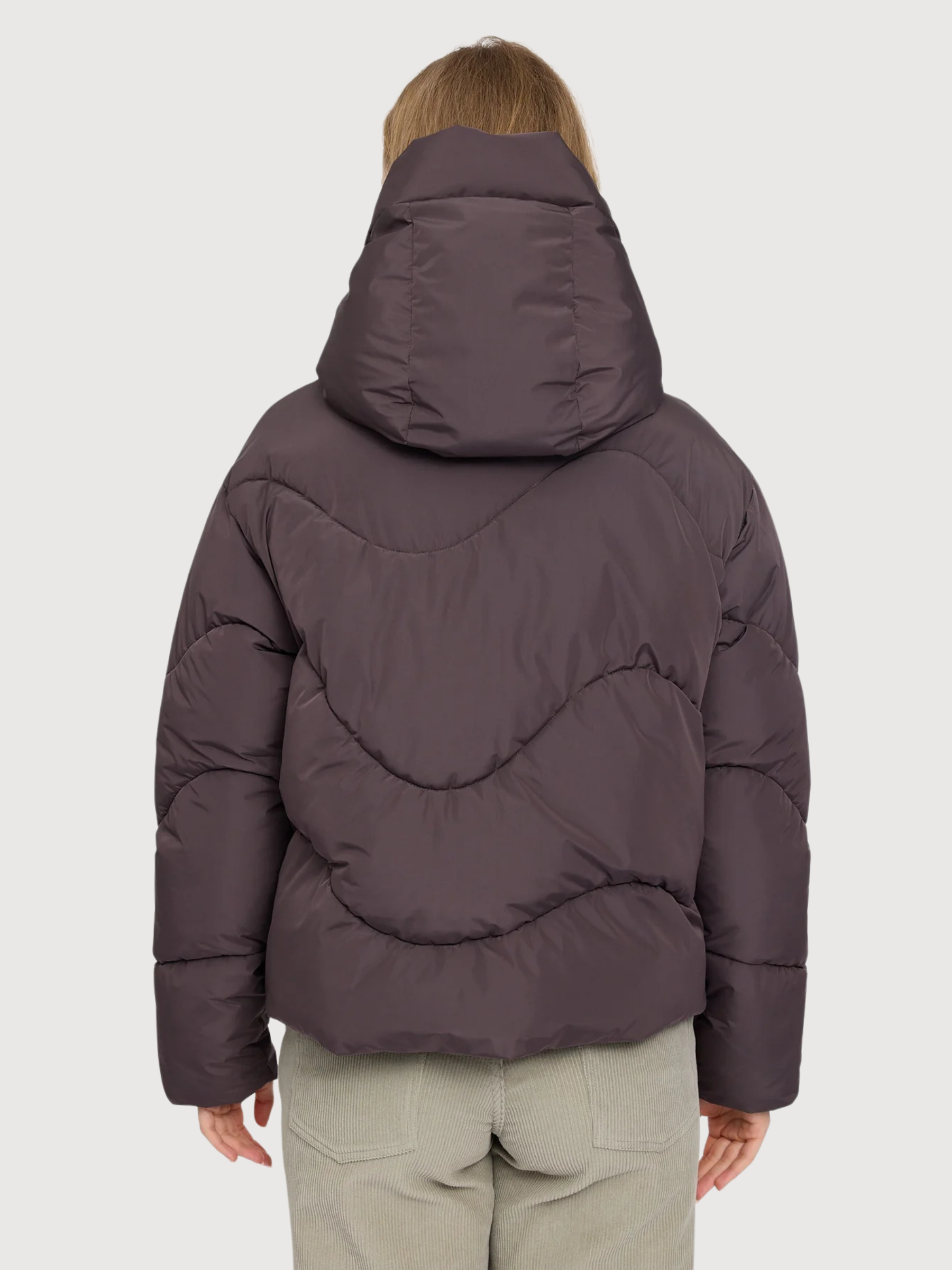 Mazine Waves Short Puffer Jacket - Lila |