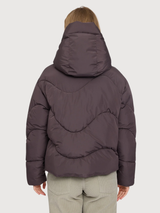 Jacket Waves Short Puffer Purple Woman | Mazine