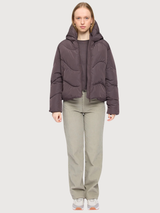 Jacket Waves Short Puffer Purple Woman | Mazine