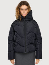 Giacca Waves Quilt Corta Nera Donna | Mazine