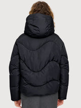 Giacca Waves Quilt Corta Nera Donna | Mazine