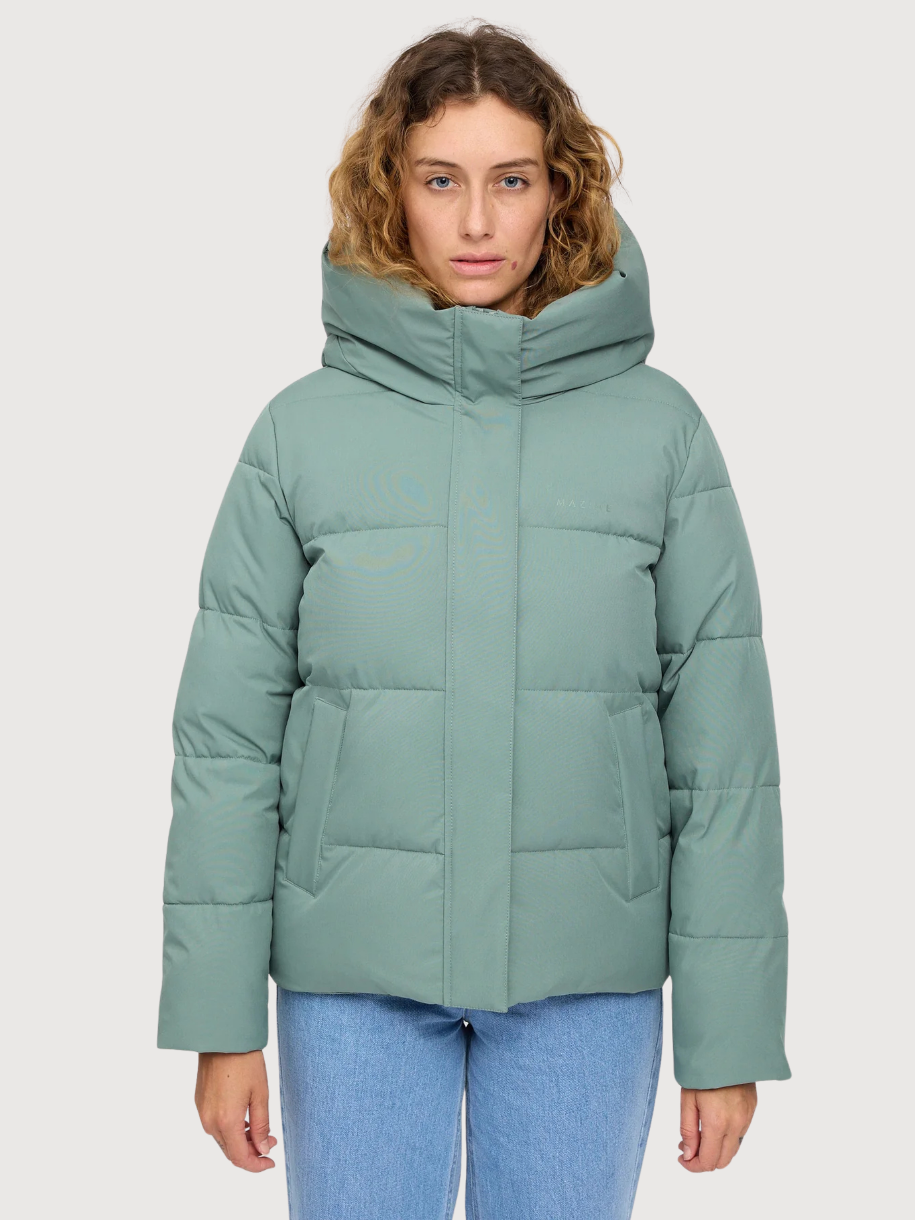 Basic Puffer Jacket Jade | Mazine