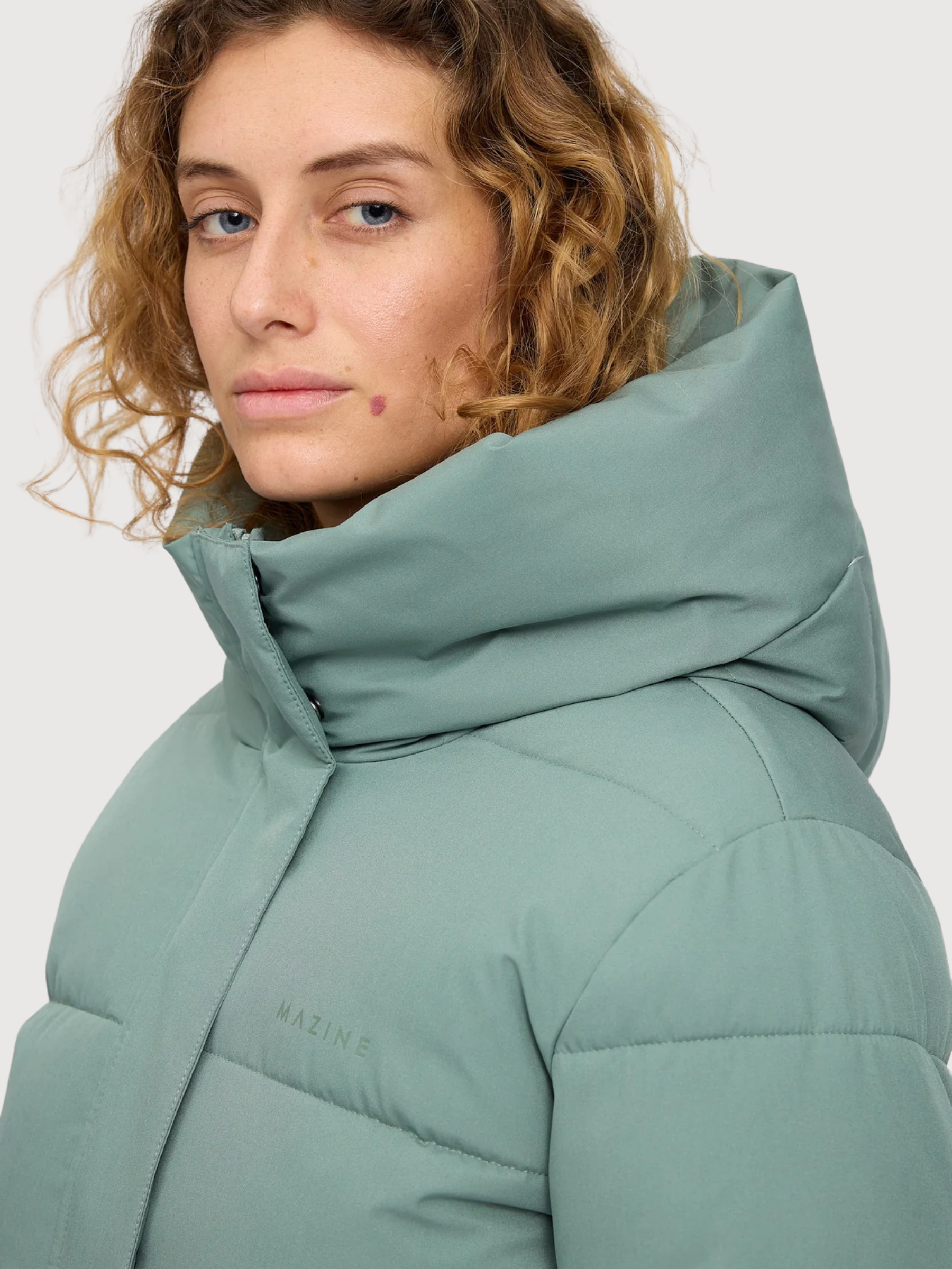 Basic Puffer Jacket Jade | Mazine