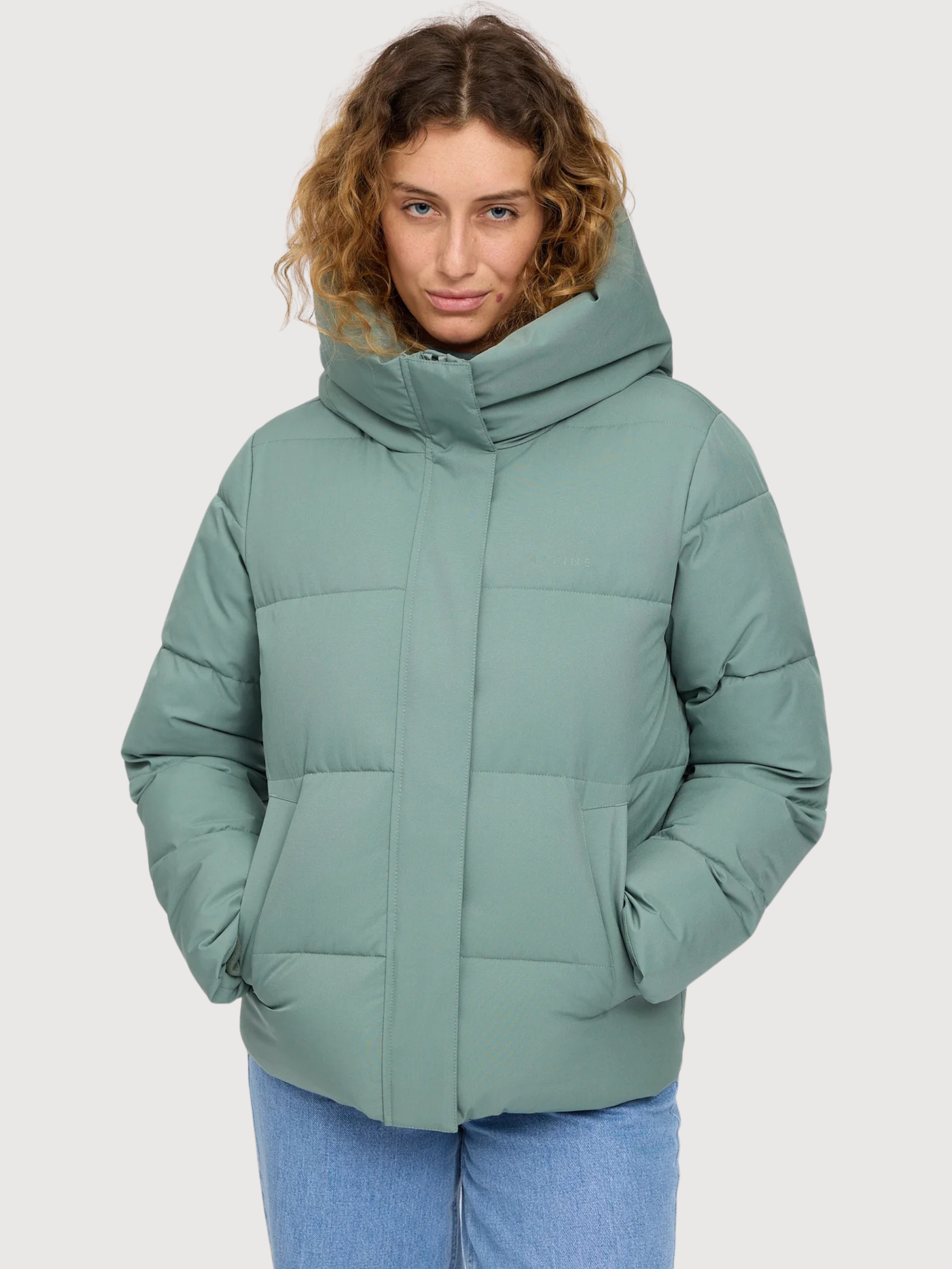 Basic Puffer Jacket Jade | Mazine