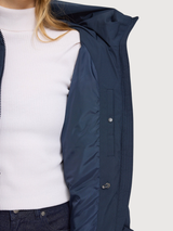 Basic Mid Length Puffer Jacket Dark Navy | Mazine