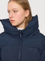 Basic Mid Length Puffer Jacket Dark Navy | Mazine