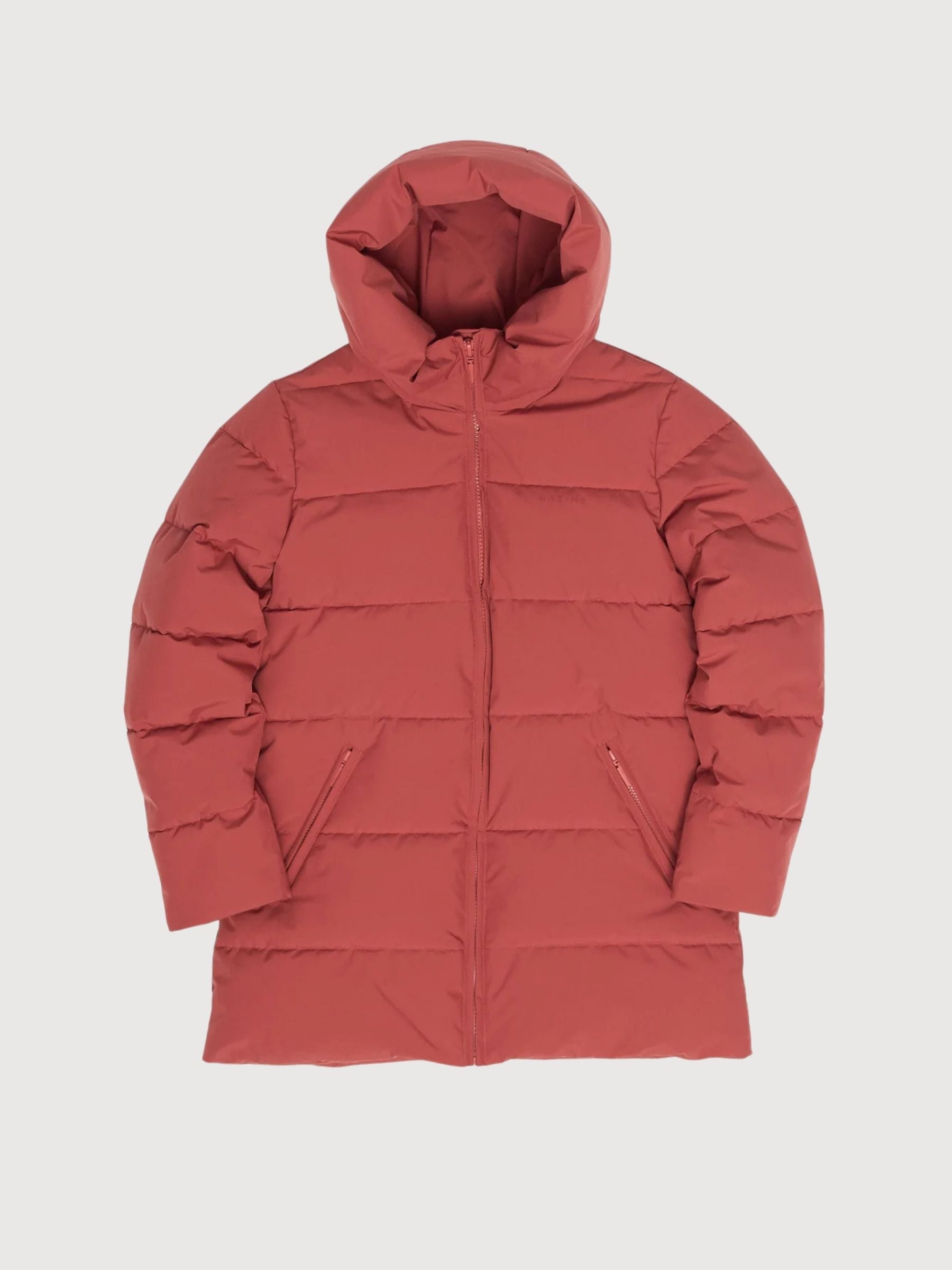 Basic Jacke Mittellang Dunkelrot | Mazine