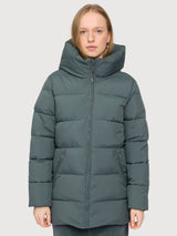 Jacket Basic Mid Length Dark Green Woman | Mazine