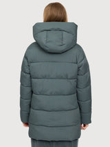 Jacket Basic Mid Length Dark Green Woman | Mazine