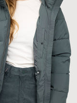 Jacket Basic Mid Length Dark Green Woman | Mazine