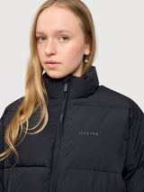 Loose Fit Puffer Jacket Black | Mazine