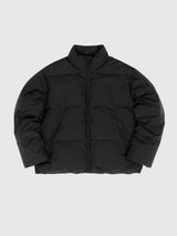 Giacca imbottita nera vestibilità ampia | Mazine