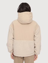 Jacket Fabric Blocking Beige Woman | Mazine