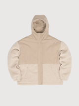 Giacca Tessuto Blocco Beige Donna | Mazine