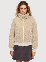 Jacket Fax Fur Beige Woman | Mazine