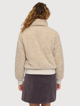 Jacket Fax Fur Beige Woman | Mazine