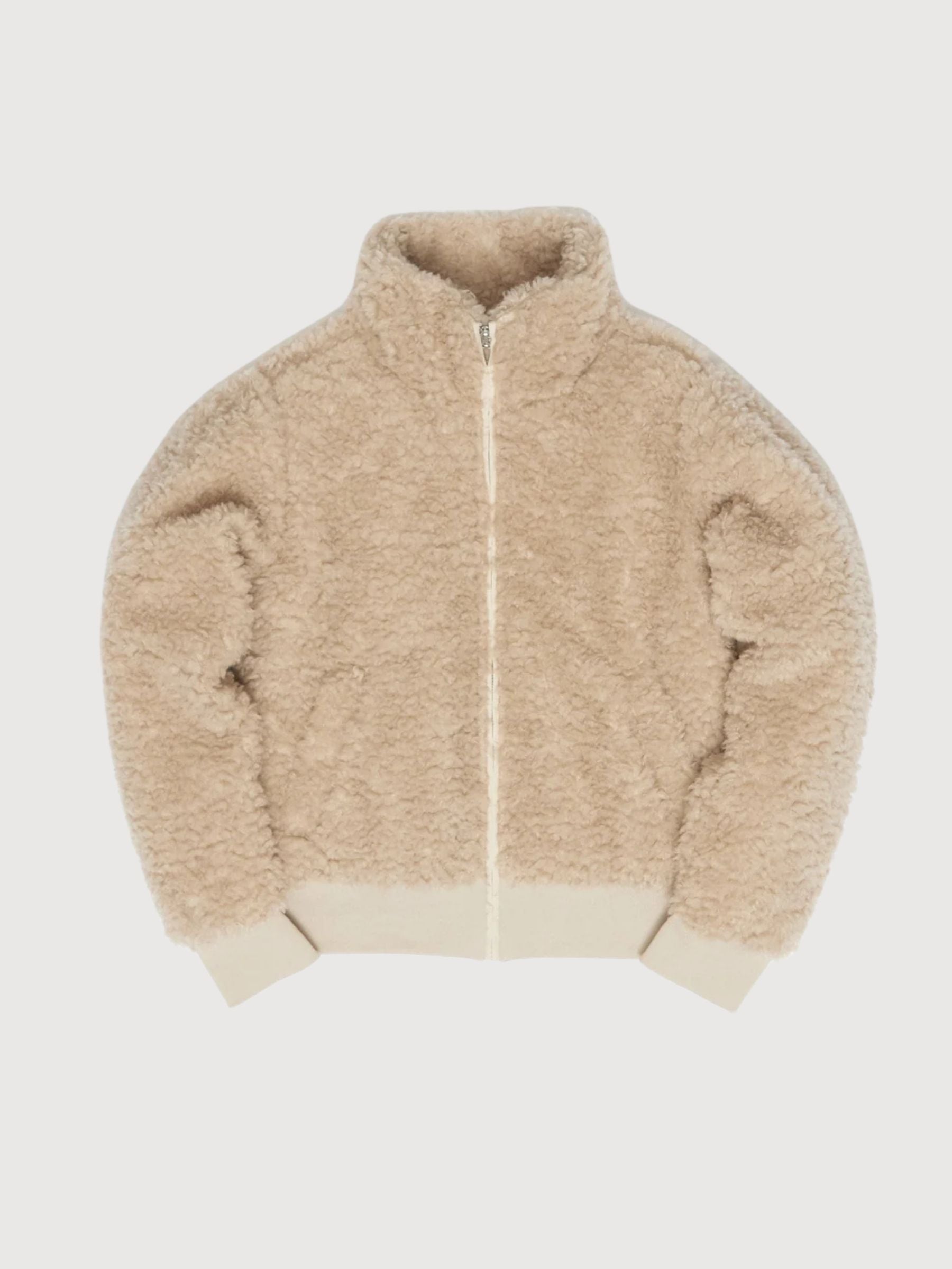 Jacket Fax Fur Beige Woman | Mazine