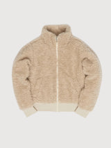 Jacket Fax Fur Beige Woman | Mazine