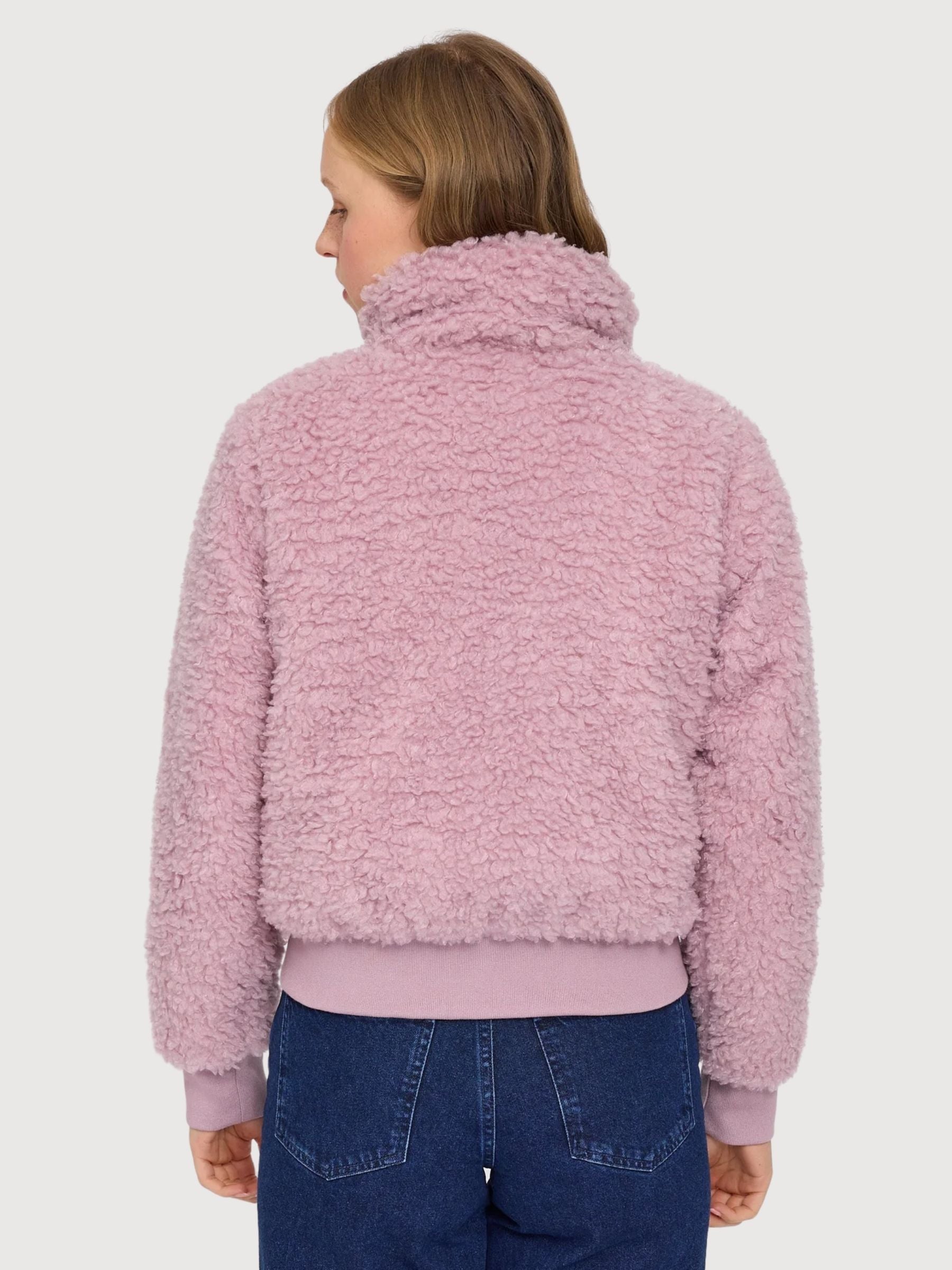 Jacket Faux Fur Light Pink Woman | Mazine