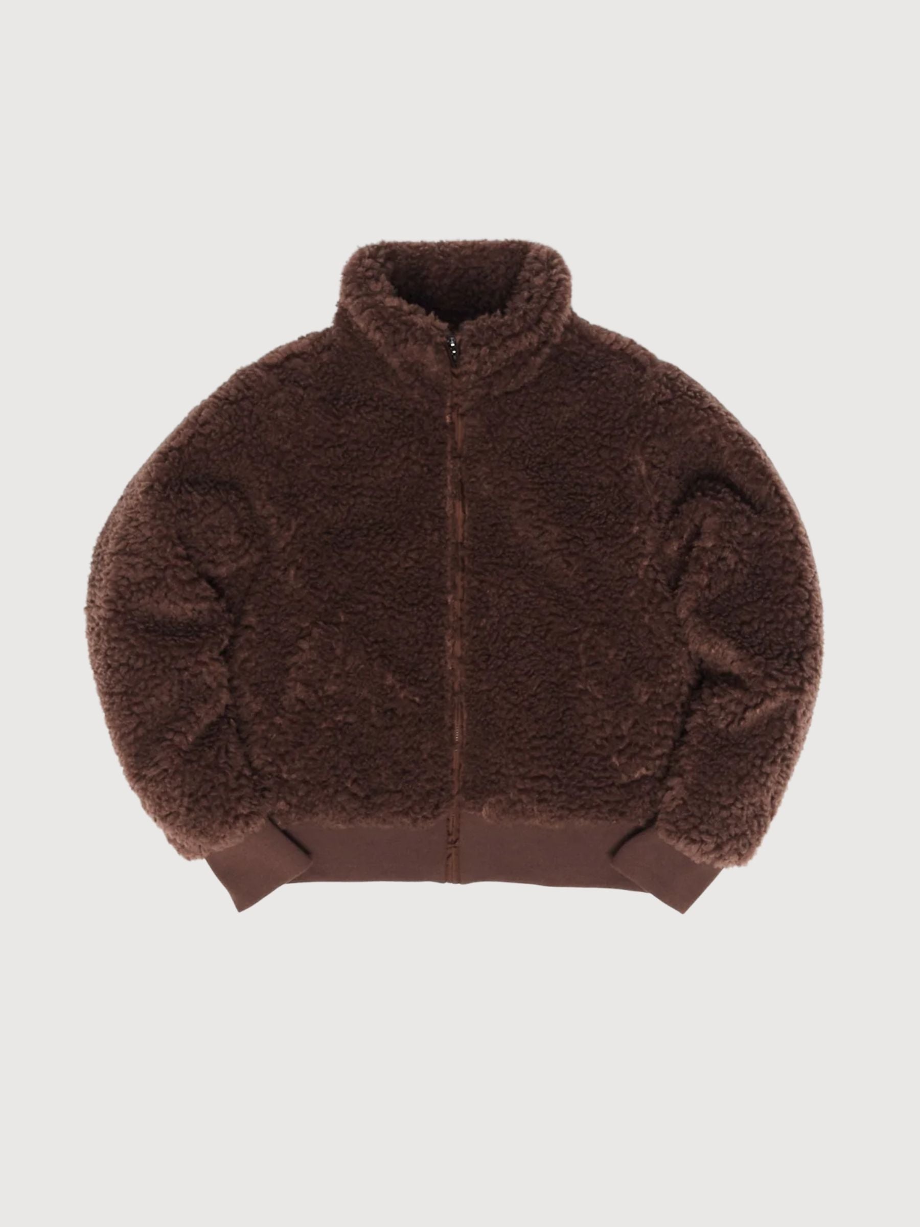 Jacket Faux Fur Dark Brown Woman | Mazine