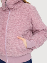 Jacket Faux Fur Light Pink Woman | Mazine