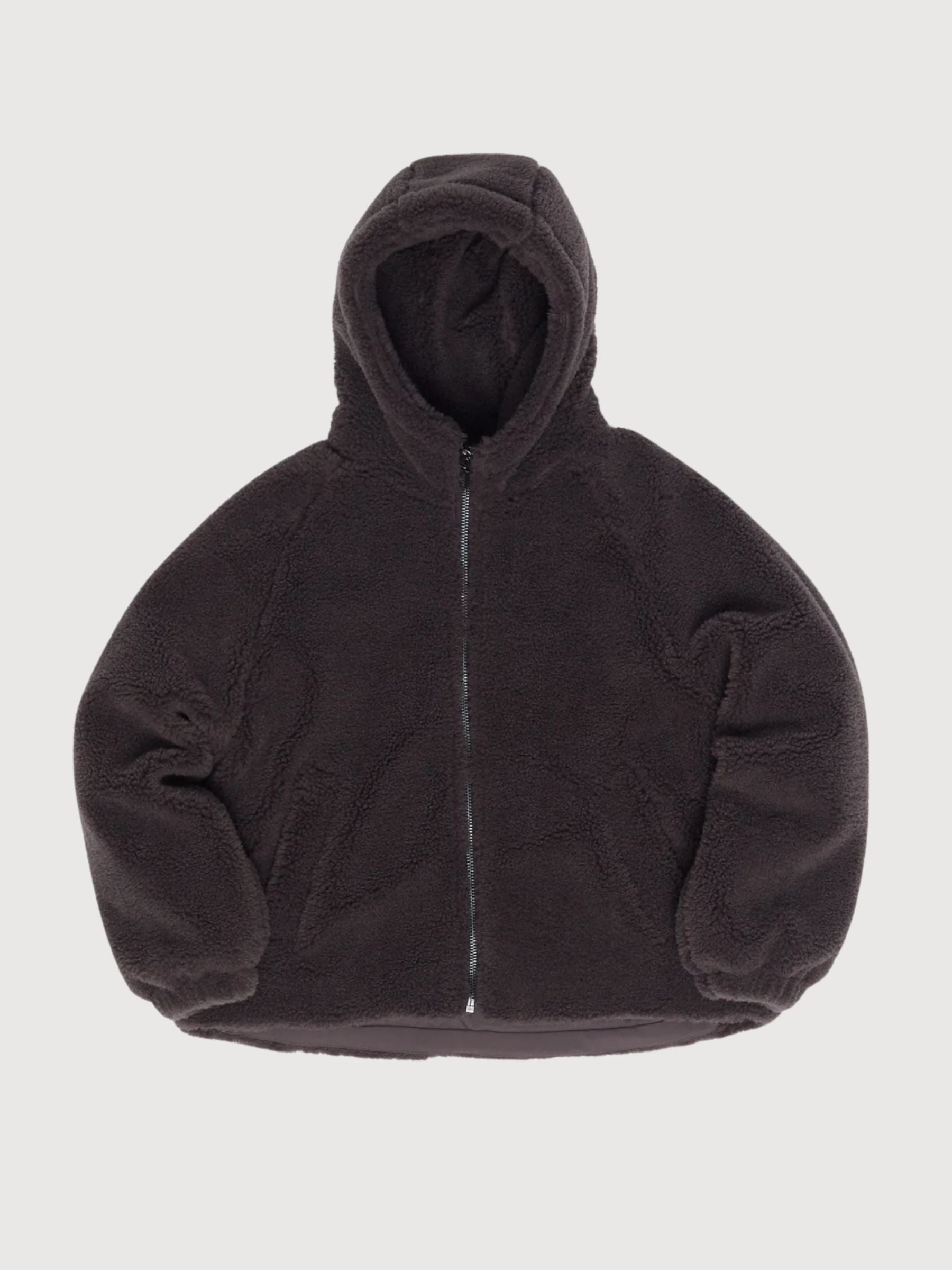 Giacca Fax Pelliccia Cappuccio Viola Scuro Donna | Mazine