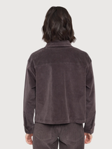 Shirt Pocket Corduroy Purple Woman Cotton | Mazine