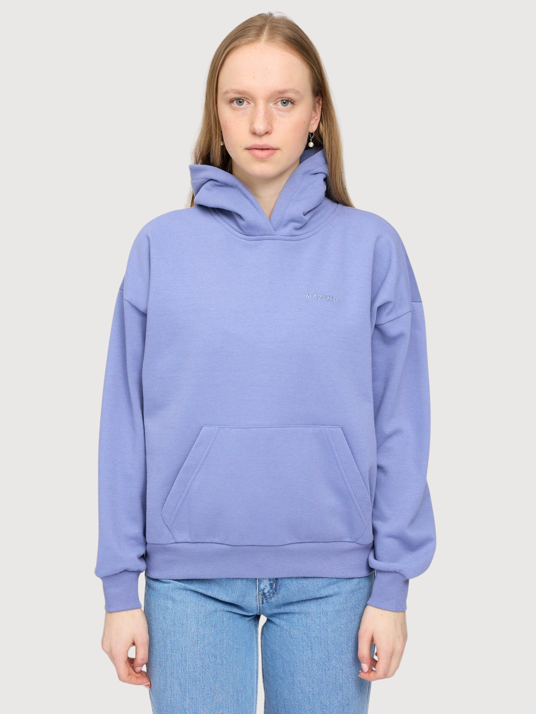 Hoodie Soft Fabric Blue Woman | Mazine