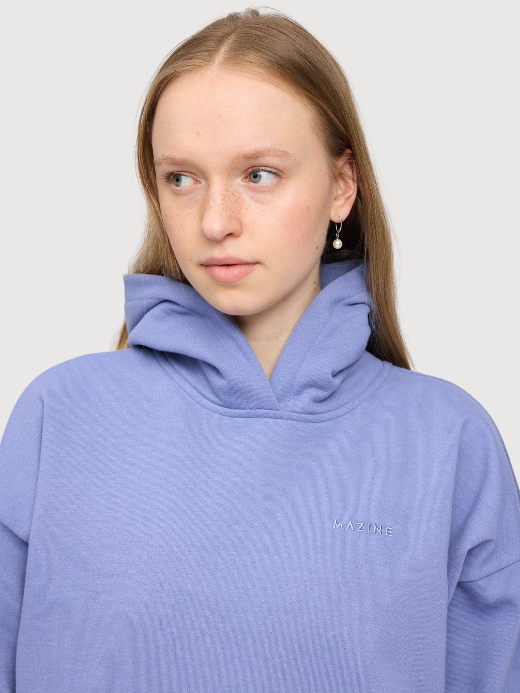 Hoodie Soft Fabric Blue Woman | Mazine