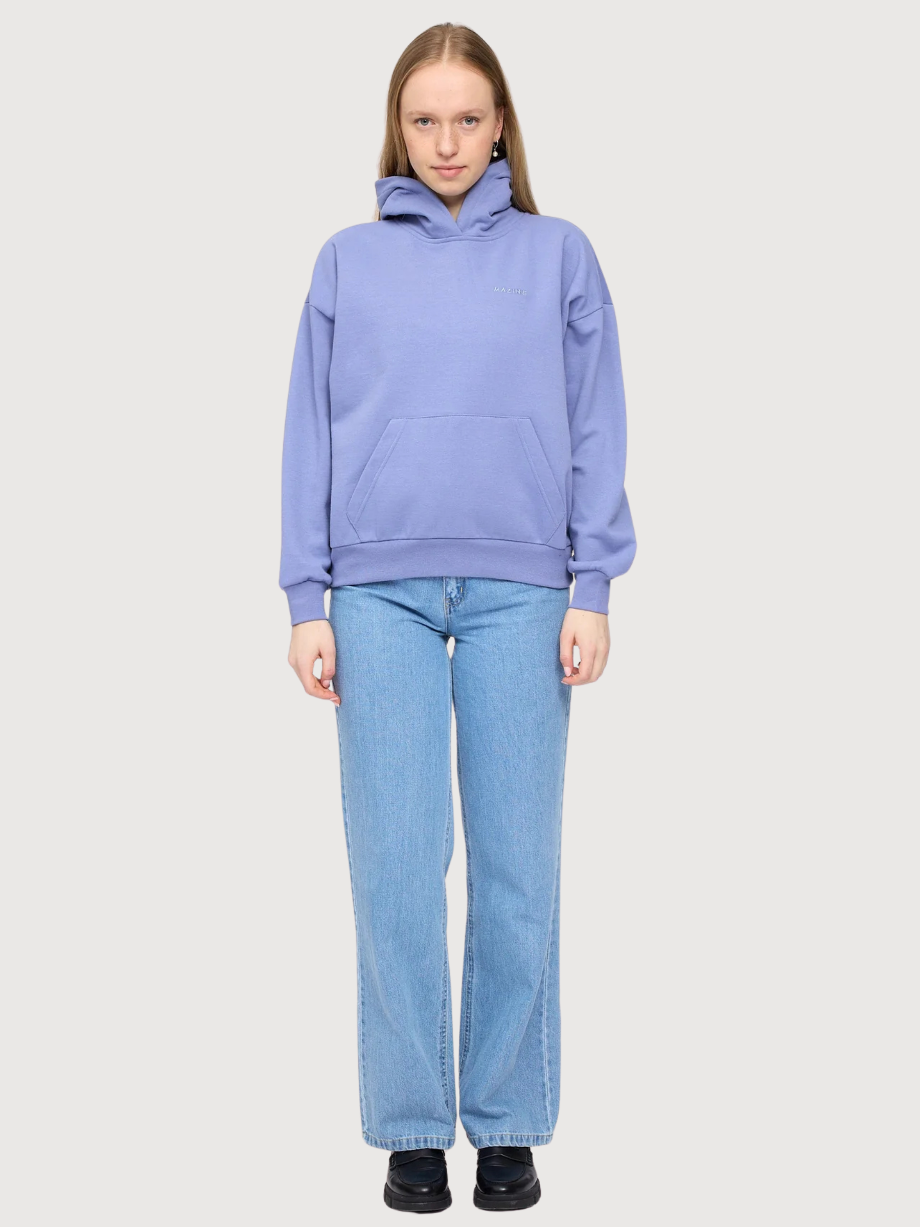 Hoodie Soft Fabric Blue Woman | Mazine