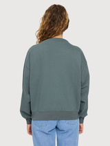 Longsleeve Soft Fabric Mock Green Woman | Mazine