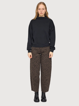 Longsleeve Soft Fabric Mock Black Woman | Mazine