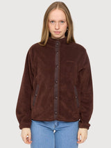 Loose Fit Fleece Jacket deep mahogany | Mazine