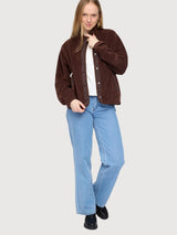 Loose Fit Fleece Jacket deep mahogany | Mazine