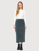 Corduroy Midi Skirt Bottle | Mazine