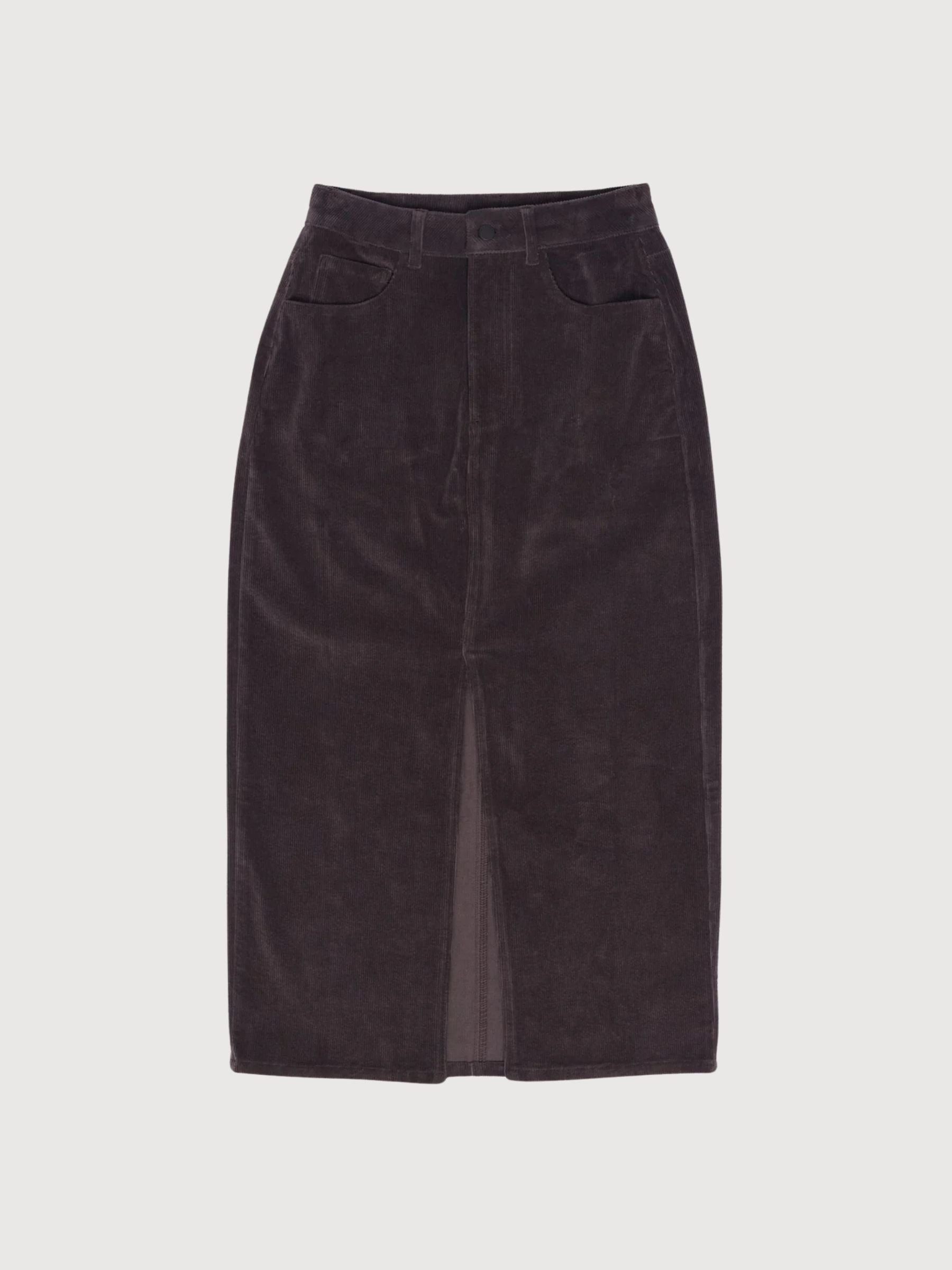 Mazine Cordrock Dunkelviolett Damen Baumwolle |