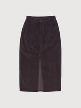 Mazine Cordrock Dunkelviolett Damen Baumwolle |