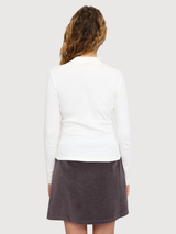 Longsleeve Cotton Turtleneck White Woman | Mazine