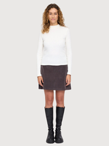 Longsleeve Cotton Turtleneck White Woman | Mazine