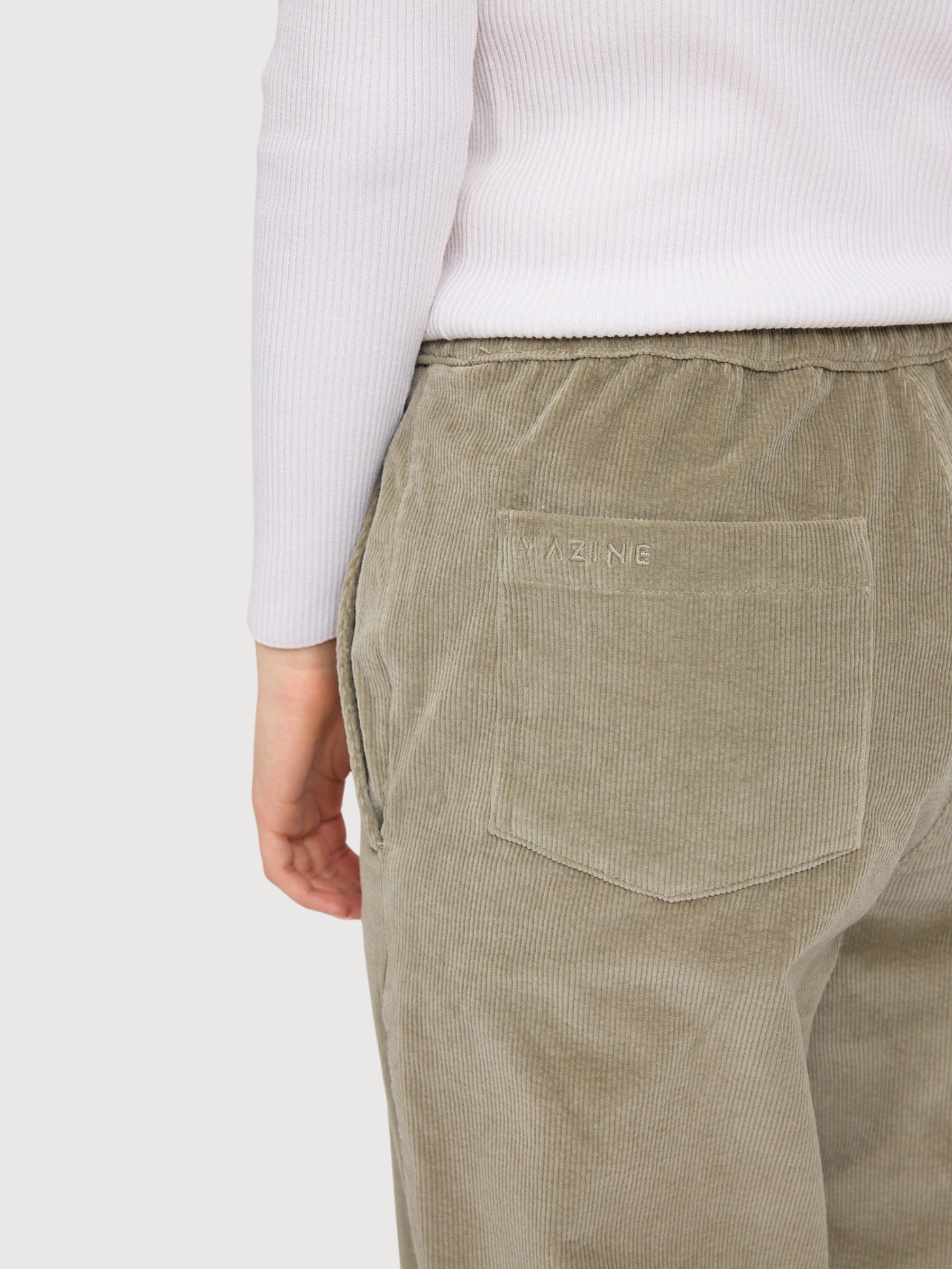 Corduroy Pants Light Khaki | Mazine