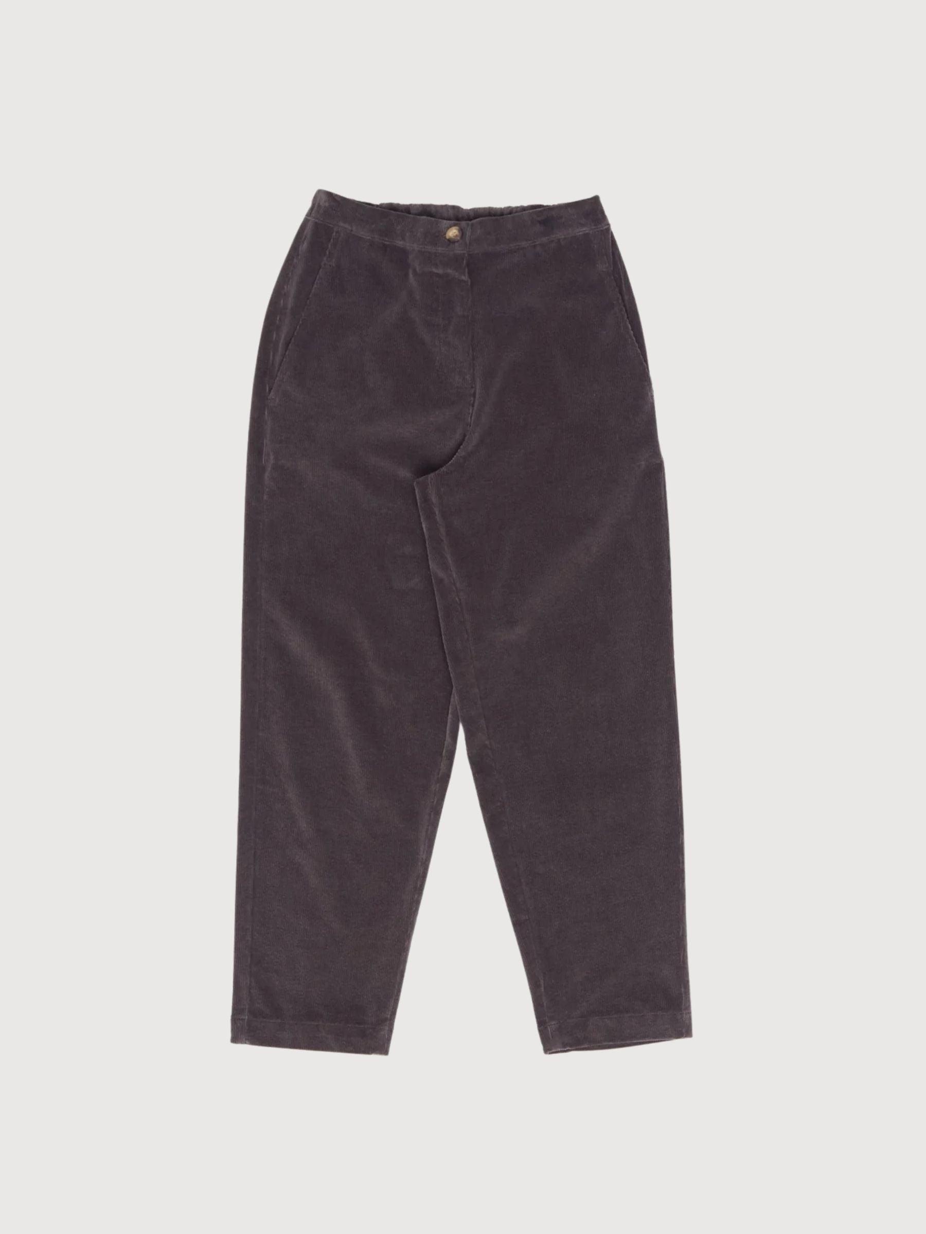 Trouser Corduroy Dark Purple Woman Cotton | Mazine