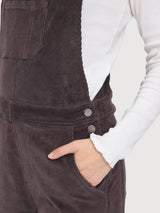 Jumpsuit Corguroy Darkpurple Woman Cotton | Mazine