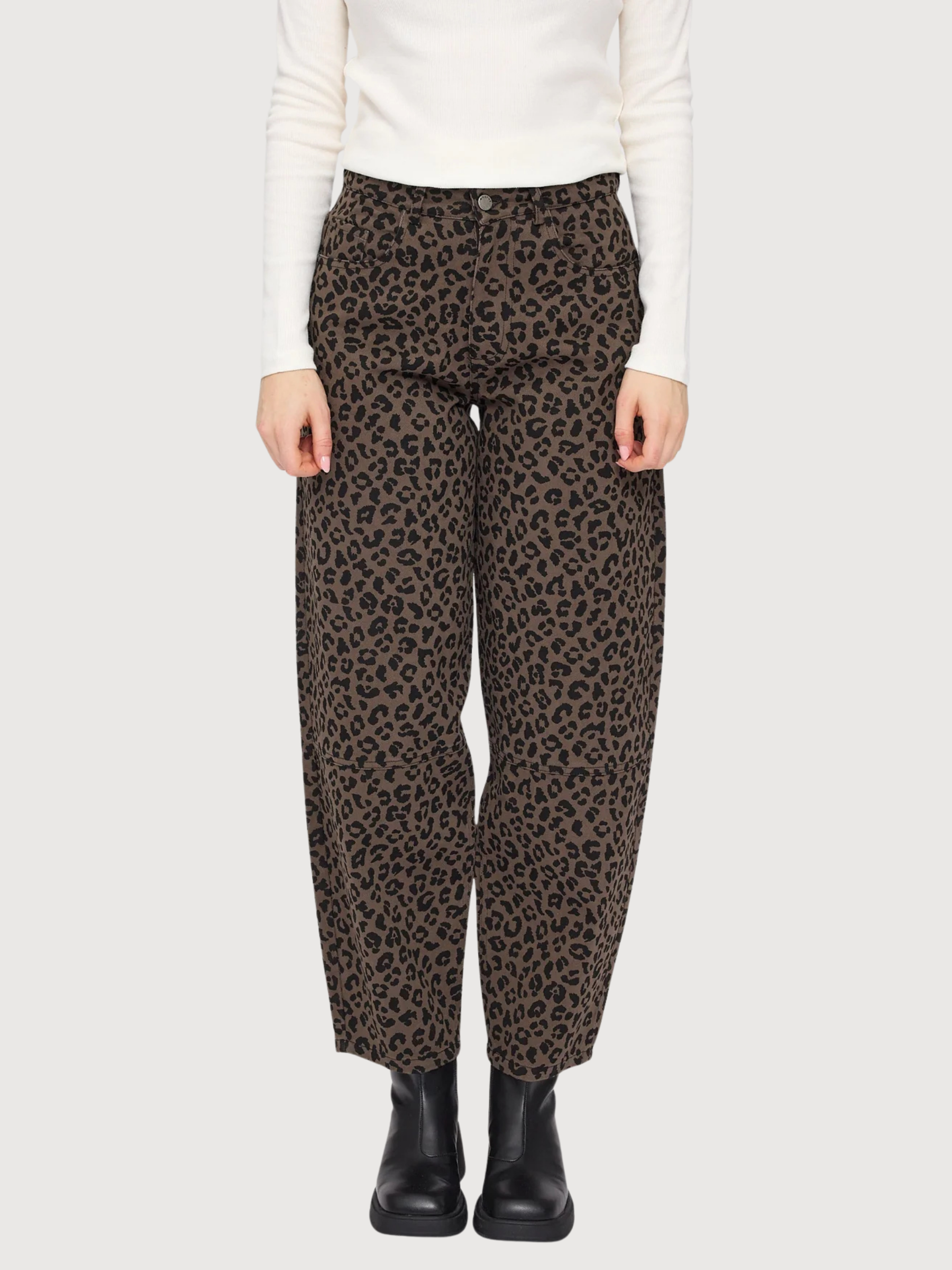 Trouser Printed Barrel Multicolor Woman | Mazine