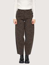 Trouser Printed Barrel Multicolor Woman | Mazine