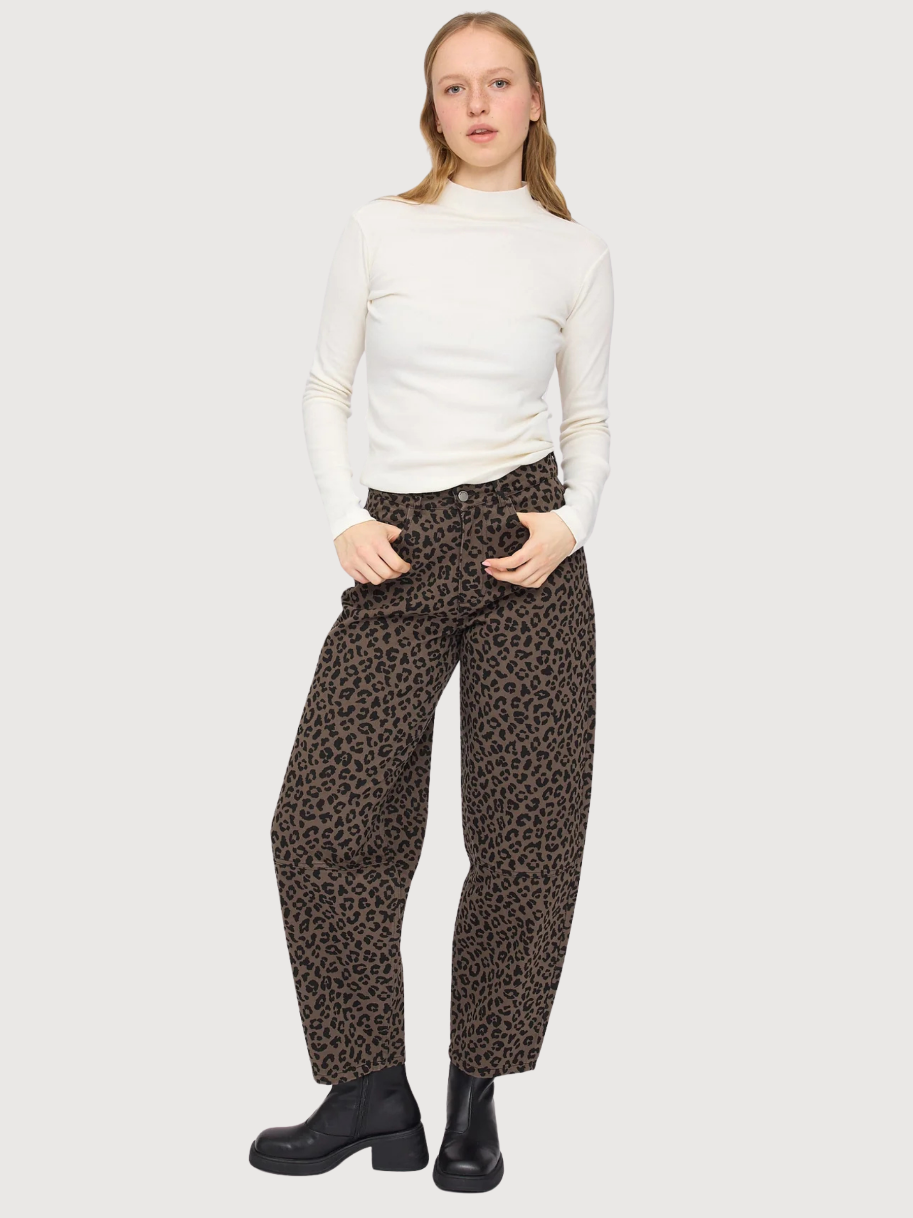 Trouser Printed Barrel Multicolor Woman | Mazine