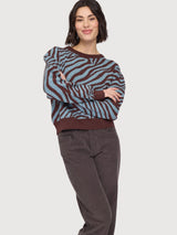 Pullover Zebra Multicolor Woman Cotton | Mazine