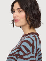 Pullover Zebra Multicolor Woman Cotton | Mazine