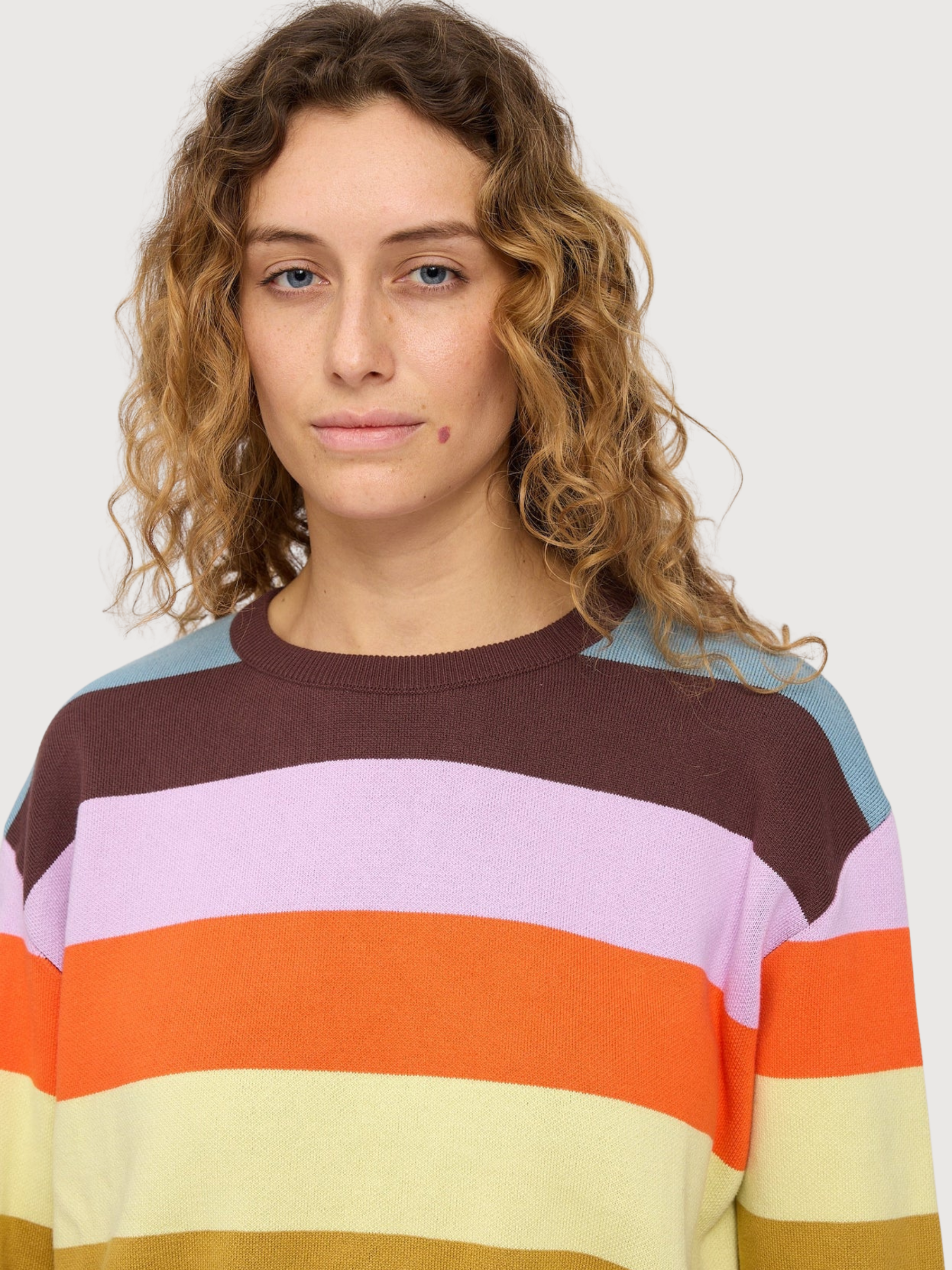 Pullover Striped Multicolor Woman Cotton | Mazine