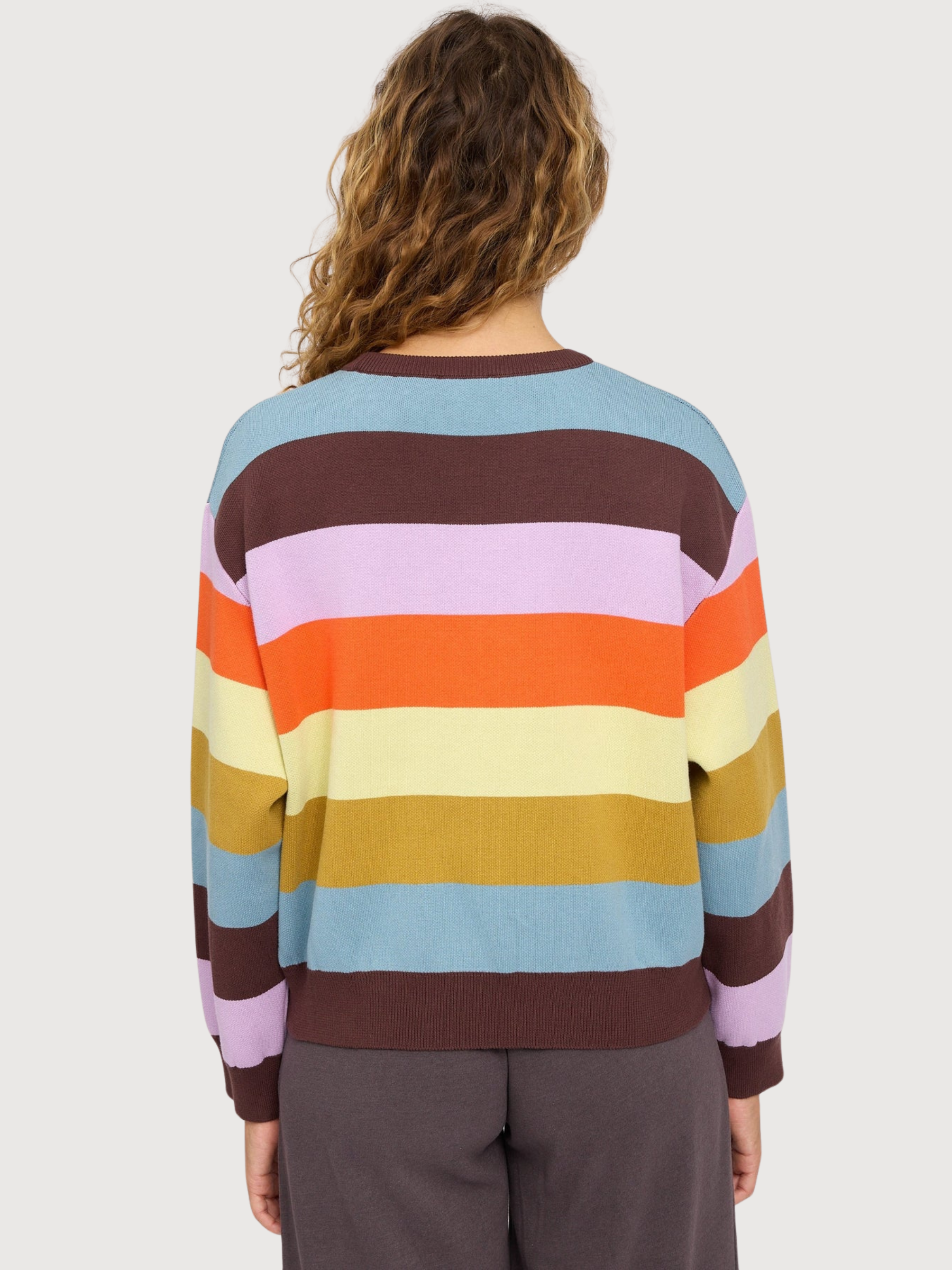 Pullover Striped Multicolor Woman Cotton | Mazine
